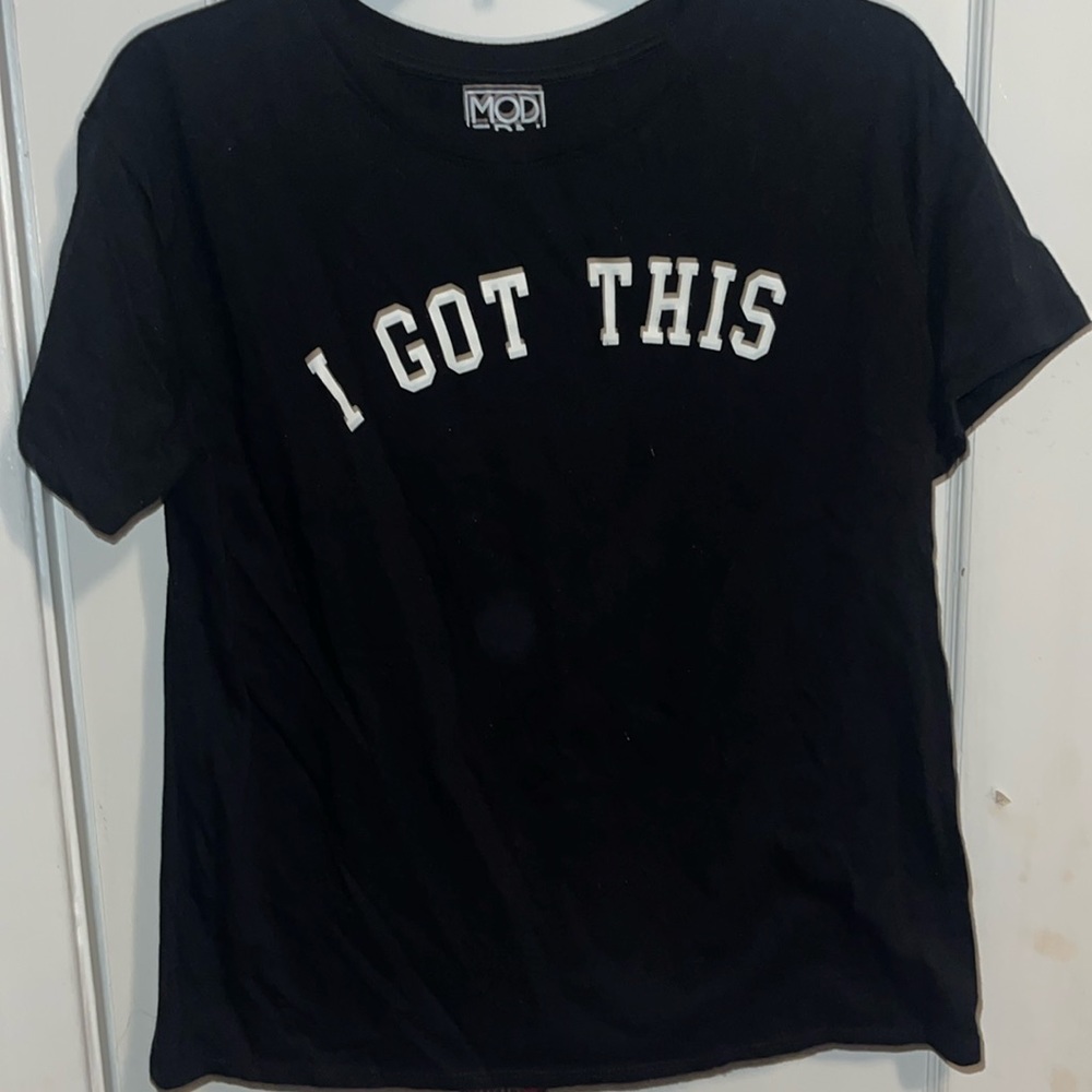 Black graphic tee